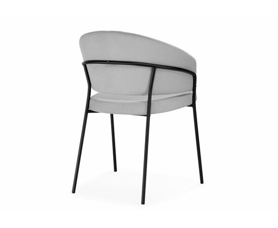 Стул на металлокаркасе Лео серый brendy monsoon 22 / капучино, изображение 4 | Интернет магазин мебели и декора LifeDekor