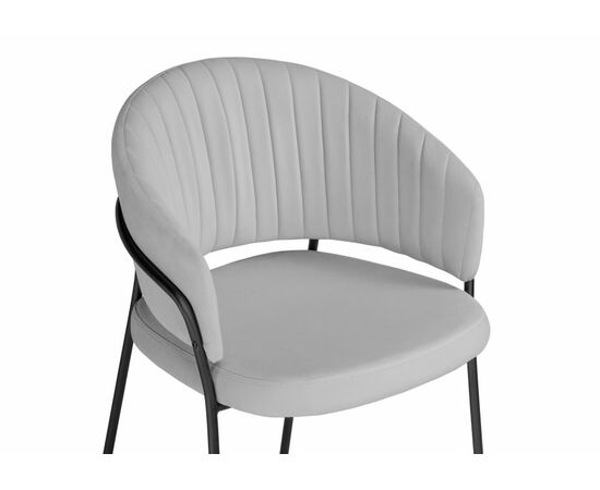 Стул на металлокаркасе Лео серый brendy monsoon 22 / капучино, изображение 5 | Интернет магазин мебели и декора LifeDekor