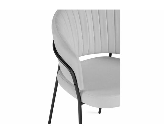 Стул на металлокаркасе Лео серый brendy monsoon 22 / капучино, изображение 7 | Интернет магазин мебели и декора LifeDekor