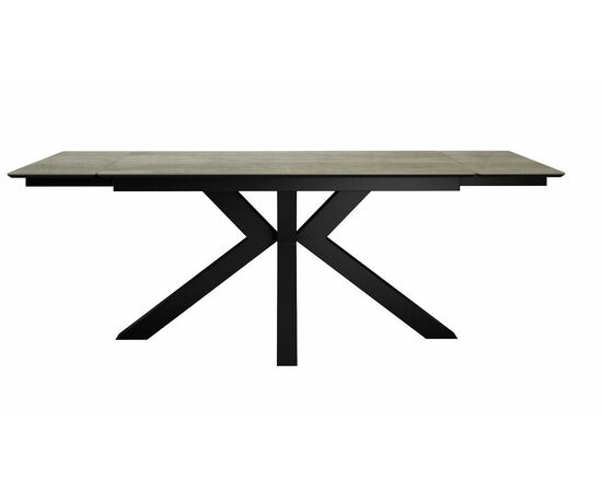 Стол DikLine SFE140 Керамика мрамор под дерево BG 110/подстолье черное/опоры черные (2 уп.), изображение 2 | Интернет магазин мебели и декора LifeDekor