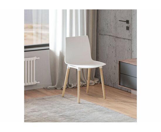 Пластиковый стул Кобе 2 шт белый, изображение 3 | Интернет магазин мебели и декора LifeDekor