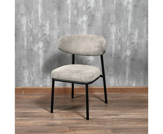 Стул Lucas 2 латте шенилл с чёрными ножками, изображение 12 | Интернет магазин мебели и декора LifeDekor