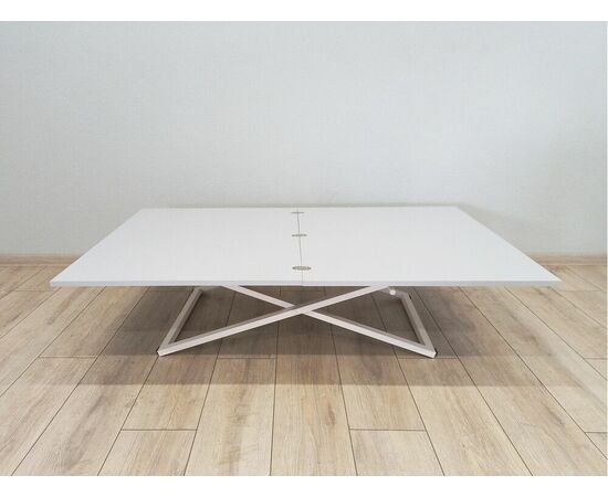 Стол трансформер Орфей 1, белый/серый, изображение 6 | Интернет магазин мебели и декора LifeDekor