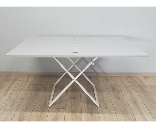 Стол трансформер Орфей 1, белый/серый, изображение 4 | Интернет магазин мебели и декора LifeDekor
