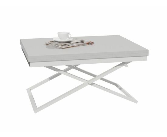 Стол трансформер Орфей 1, белый/серый | Интернет магазин мебели и декора LifeDekor