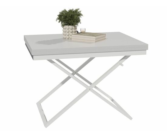 Стол трансформер Орфей 1, белый/серый, изображение 8 | Интернет магазин мебели и декора LifeDekor
