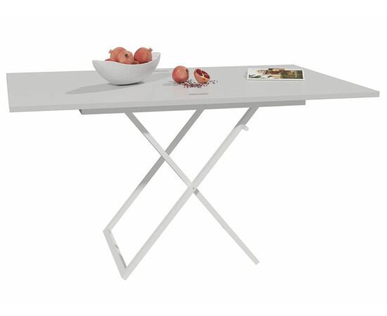 Стол трансформер Орфей 1, белый/серый, изображение 10 | Интернет магазин мебели и декора LifeDekor