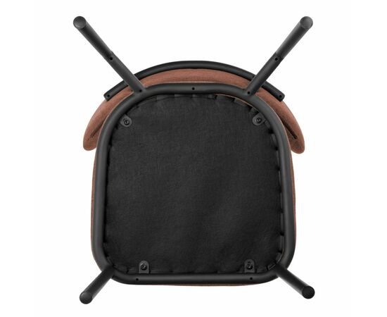 Стул Lucas 2 терракотовый шенилл с чёрными ножками, изображение 9 | Интернет магазин мебели и декора LifeDekor