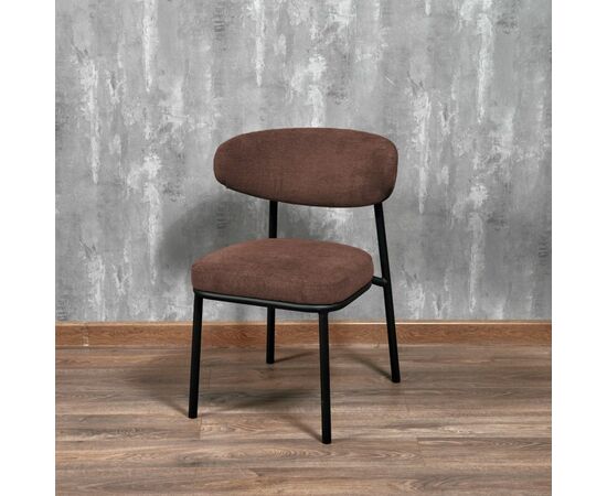 Стул Lucas 2 терракотовый шенилл с чёрными ножками, изображение 12 | Интернет магазин мебели и декора LifeDekor