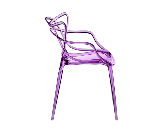 Стул Masters прозрачный сиреневый, изображение 2 | Интернет магазин мебели и декора LifeDekor