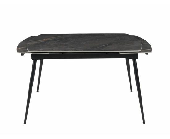 Стол керамический раскладной Astra 120-180*80*76 серый мрамор/черный, изображение 5 | Интернет магазин мебели и декора LifeDekor
