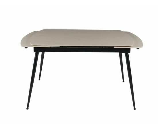 Стол керамический раскладной Astra 120-180*80*76 бежевая керамика/черный, изображение 5 | Интернет магазин мебели и декора LifeDekor