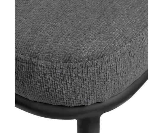 Стул Lucas 2 серый шенилл с чёрными ножками, изображение 7 | Интернет магазин мебели и декора LifeDekor