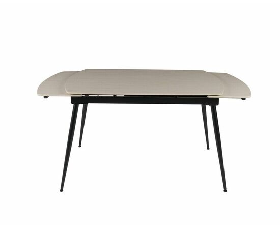 Стол керамический раскладной Astra 120-180*80*76 бежевая керамика/черный, изображение 4 | Интернет магазин мебели и декора LifeDekor