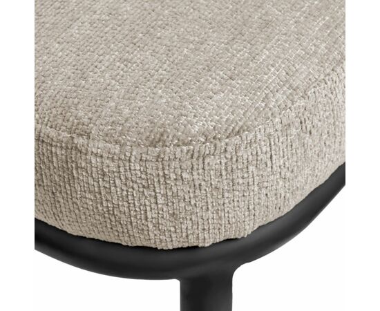 Стул Lucas 2 латте шенилл с чёрными ножками, изображение 7 | Интернет магазин мебели и декора LifeDekor