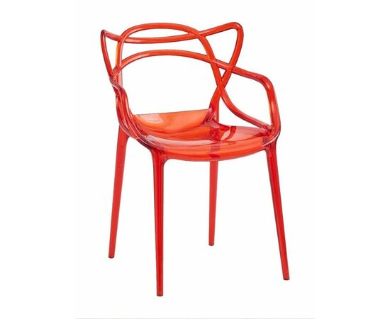 Стул Masters прозрачный красный | Интернет магазин мебели и декора LifeDekor