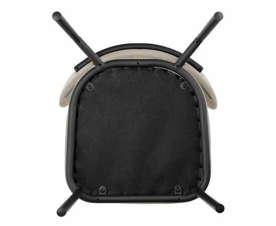 Стул Lucas 2 латте шенилл с чёрными ножками, изображение 9 | Интернет магазин мебели и декора LifeDekor