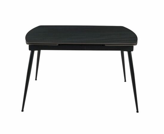 Стол керамический раскладной Astra 120-180*80*76 мрамор графит/черный, изображение 6 | Интернет магазин мебели и декора LifeDekor