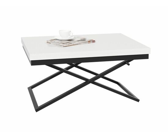 Стол трансформер Орфей 1, черный/белый | Интернет магазин мебели и декора LifeDekor