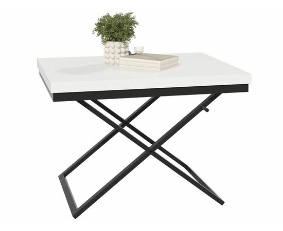 Стол трансформер Орфей 1, черный/белый, изображение 12 | Интернет магазин мебели и декора LifeDekor