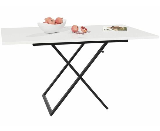 Стол трансформер Орфей 1, черный/белый, изображение 14 | Интернет магазин мебели и декора LifeDekor