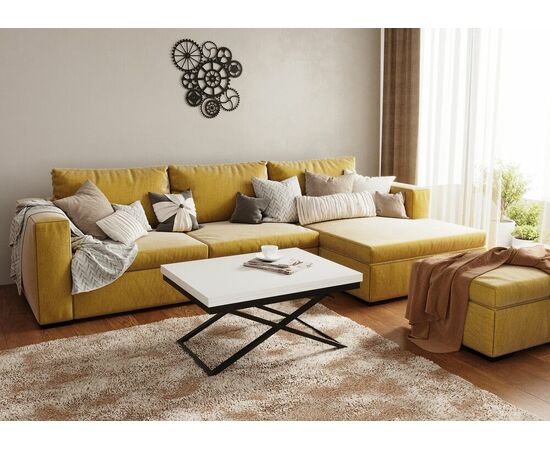 Стол трансформер Орфей 1, черный/белый, изображение 15 | Интернет магазин мебели и декора LifeDekor