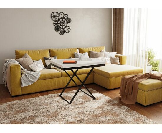 Стол трансформер Орфей 1, черный/белый, изображение 17 | Интернет магазин мебели и декора LifeDekor