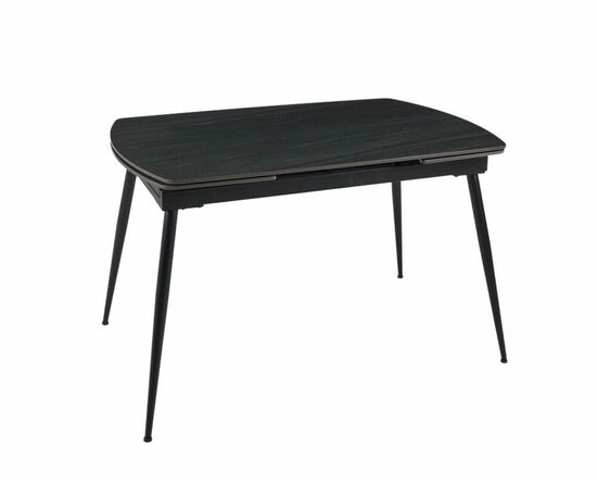 Стол керамический раскладной Astra 120-180*80*76 мрамор графит/черный, изображение 5 | Интернет магазин мебели и декора LifeDekor