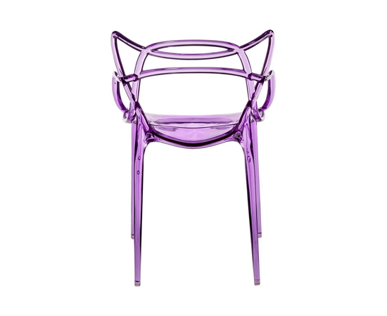 Стул Masters прозрачный сиреневый, изображение 3 | Интернет магазин мебели и декора LifeDekor