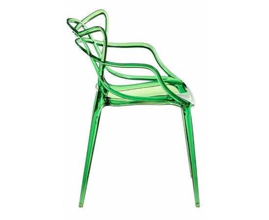 Стул Masters прозрачный зеленый, изображение 2 | Интернет магазин мебели и декора LifeDekor