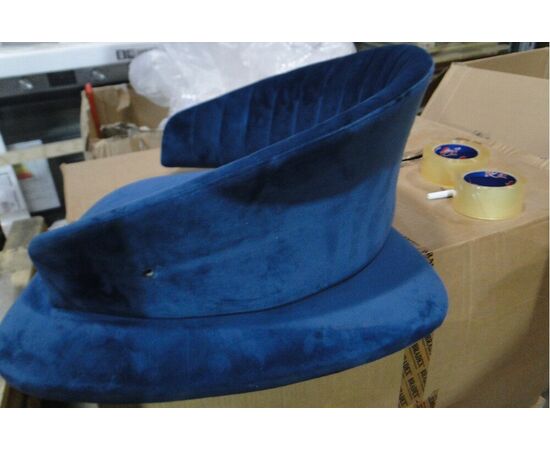 Стул Turin синий с золотыми ножками FR 0557Y, изображение 5 | Интернет магазин мебели и декора LifeDekor