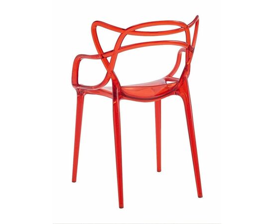 Стул Masters прозрачный красный, изображение 4 | Интернет магазин мебели и декора LifeDekor