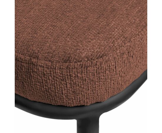 Стул Lucas 2 терракотовый шенилл с чёрными ножками, изображение 7 | Интернет магазин мебели и декора LifeDekor