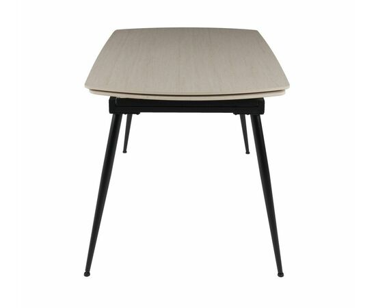 Стол керамический раскладной Astra 120-180*80*76 бежевая керамика/черный, изображение 8 | Интернет магазин мебели и декора LifeDekor