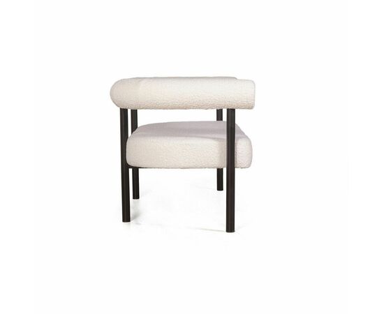 Диван Biggi, букле Turin ivory / опоры черные, изображение 3 | Интернет магазин мебели и декора LifeDekor