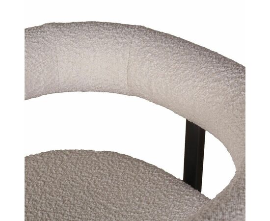 Кресло Biggi, букле Turin ivory / опоры черные, изображение 10 | Интернет магазин мебели и декора LifeDekor