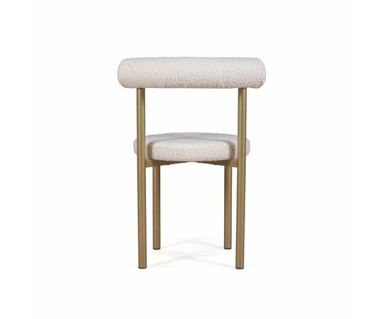 Стул Biggi, букле Turin ivory / опоры золото, изображение 6 | Интернет магазин мебели и декора LifeDekor