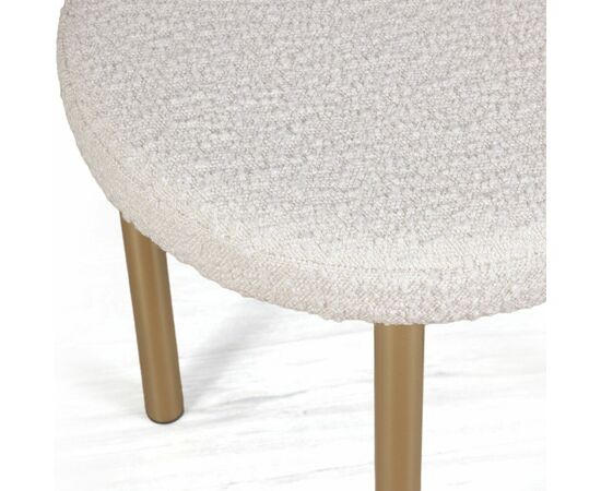 Стул Biggi, букле Turin ivory / опоры золото, изображение 8 | Интернет магазин мебели и декора LifeDekor