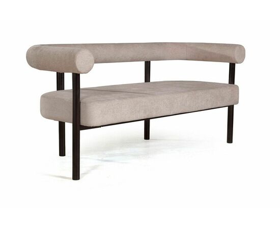 Диван Biggi, шенил Puffy beige / опоры черные | Интернет магазин мебели и декора LifeDekor