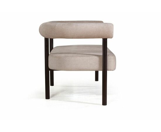 Диван Biggi, шенил Puffy beige / опоры черные, изображение 3 | Интернет магазин мебели и декора LifeDekor