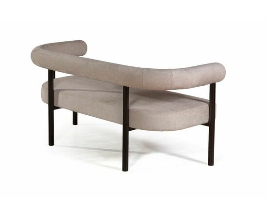 Диван Biggi, шенил Puffy beige / опоры черные, изображение 5 | Интернет магазин мебели и декора LifeDekor