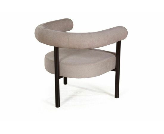 Кресло Biggi, шенил Puffy beige / опоры черные, изображение 6 | Интернет магазин мебели и декора LifeDekor