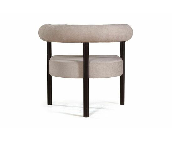 Кресло Biggi, шенил Puffy beige / опоры черные, изображение 5 | Интернет магазин мебели и декора LifeDekor