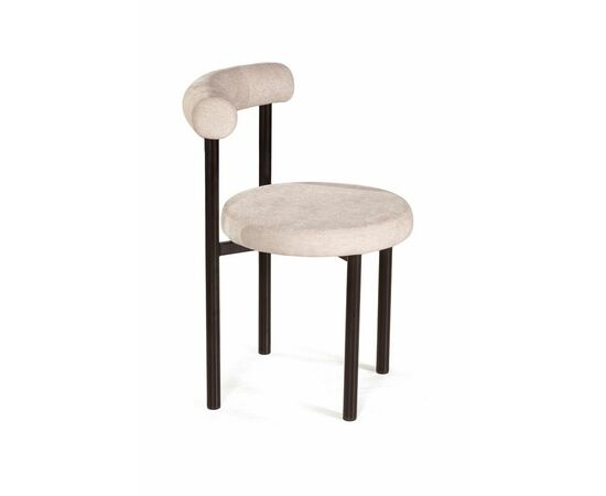 Стул Biggi, шенил Puffy beige / опоры черные, изображение 5 | Интернет магазин мебели и декора LifeDekor