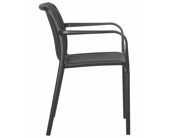 Стул обеденный DOBRIN WALTER ARM, черный (B-03), Вариант: чёрный (B-03), изображение 3 | Интернет магазин мебели и декора LifeDekor