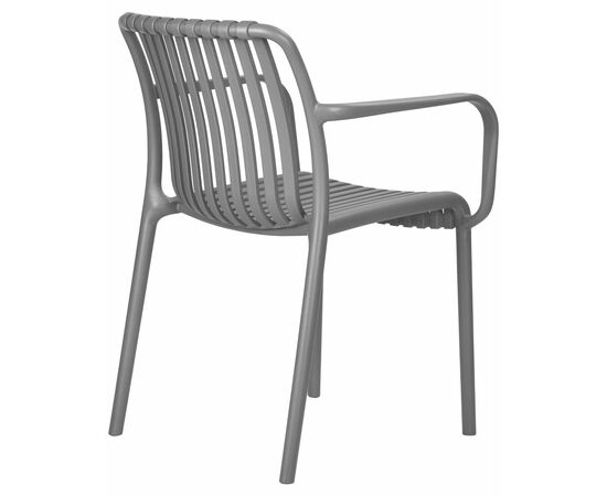 Стул обеденный DOBRIN WALTER ARM, темно-серый (GR-04), Вариант: тёмно-серый (GR-04), изображение 4 | Интернет магазин мебели и декора LifeDekor