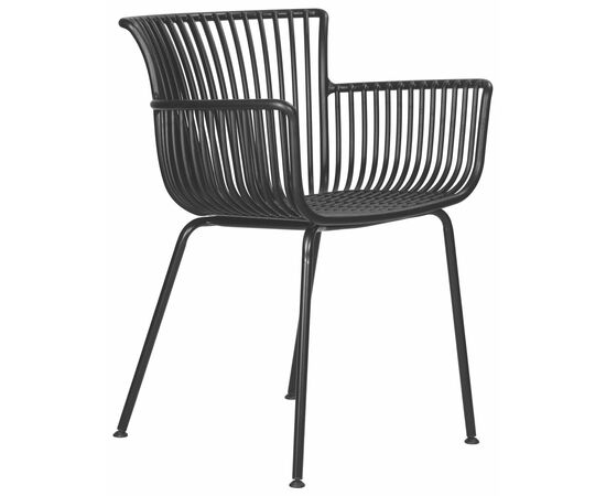 Стул обеденный DOBRIN ROSS, черный (B-03) без подушки, Вариант: черный (B-03) без подушки, изображение 2 | Интернет магазин мебели и декора LifeDekor