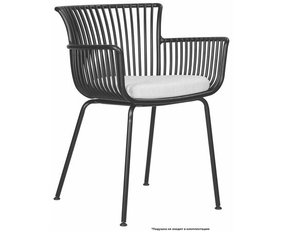 Стул обеденный DOBRIN ROSS, черный (B-03) без подушки, Вариант: черный (B-03) без подушки, изображение 7 | Интернет магазин мебели и декора LifeDekor