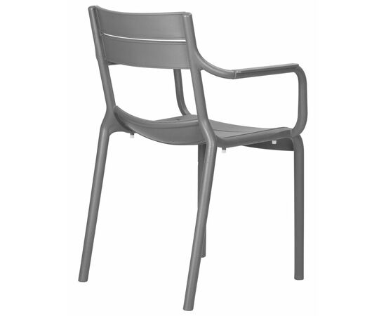 Стул обеденный DOBRIN TIM ARM, темно-серый (GR-04), Вариант: тёмно-серый (GR-04), изображение 4 | Интернет магазин мебели и декора LifeDekor