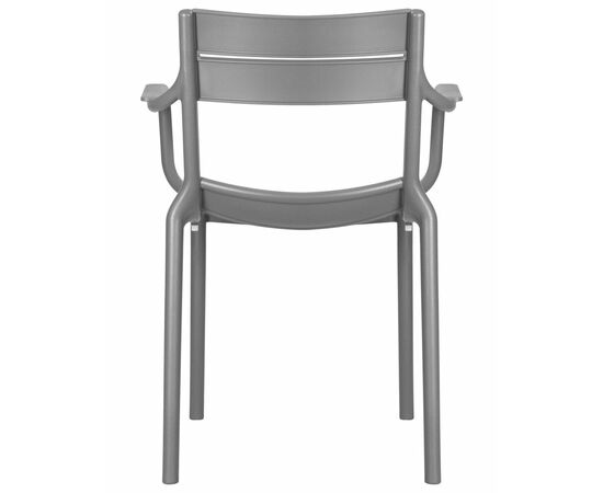 Стул обеденный DOBRIN TIM ARM, темно-серый (GR-04), Вариант: тёмно-серый (GR-04), изображение 5 | Интернет магазин мебели и декора LifeDekor